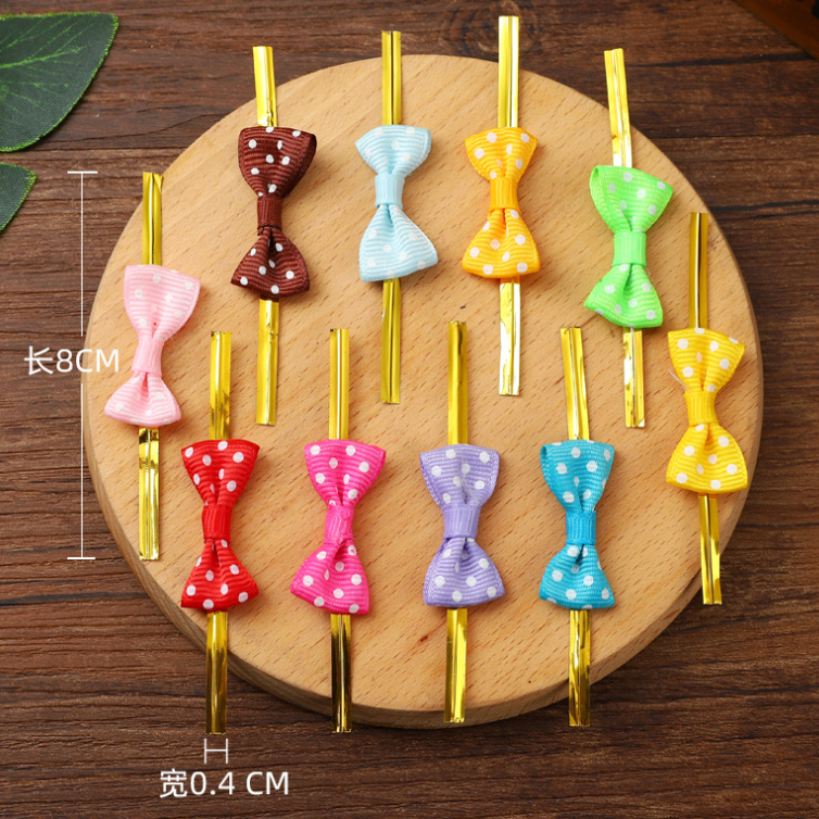 ลวดมัดปากถุงขนมลวดสี  แบบพลาสติก OPP และแบบกระดาษ ขนาด 9cm 10cm