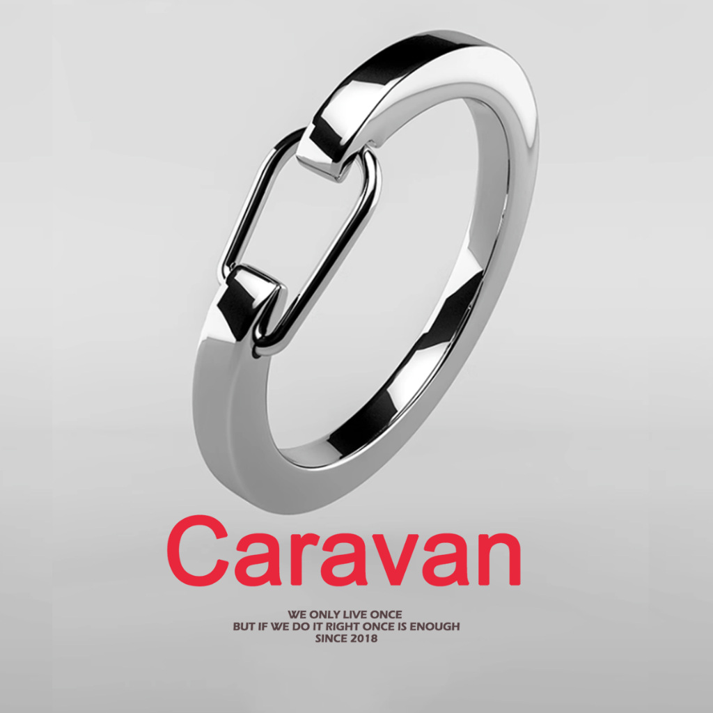 Caravan Crew Keychain keyring Snap Clip พวงกุญแจหรูหรา พวงกุญแจรถ
