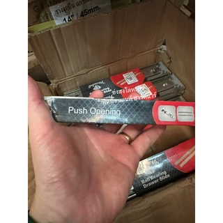 รางลิ้นชัก แบบกดกระเด้ง รางลูกปืน กดเด้ง กดกระเด้ง Drawer slide Damping 10 - 22 นิ้ว (1 คู่)