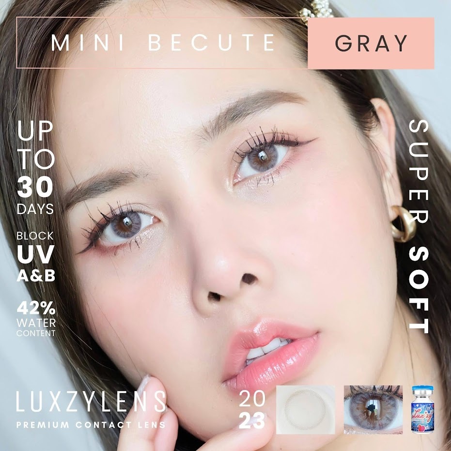 🔥 คอนแทคเลนส์ ✨ขนาดมินิ ✨Gray✨Mini Be cute