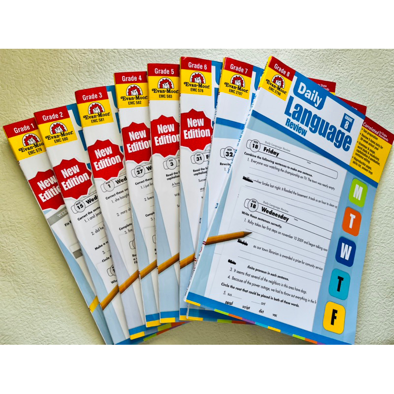 Evan Moor Daily Language Review Grade 1-8
