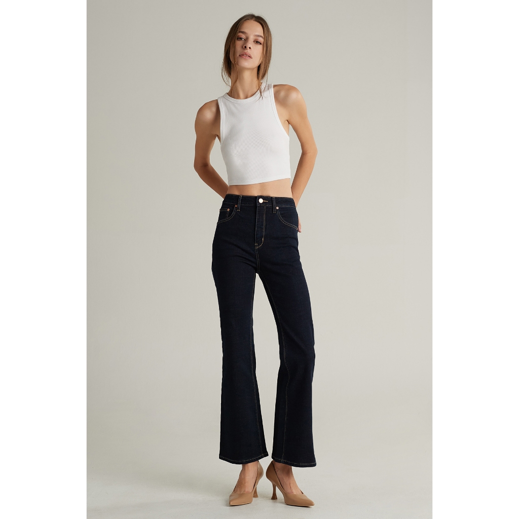 Mc jeans กางเกงยีนส์ผู้หญิง Mc me ทรงบูทคัท (Boot Cut) MFHZ198