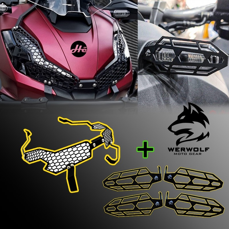 การ์ดไฟหน้า + การ์ดไฟเลี้ยว ADV 350 งานเหล็กทำสี พาวเดอร์โค้ด ADV350 - รูปที่ 2