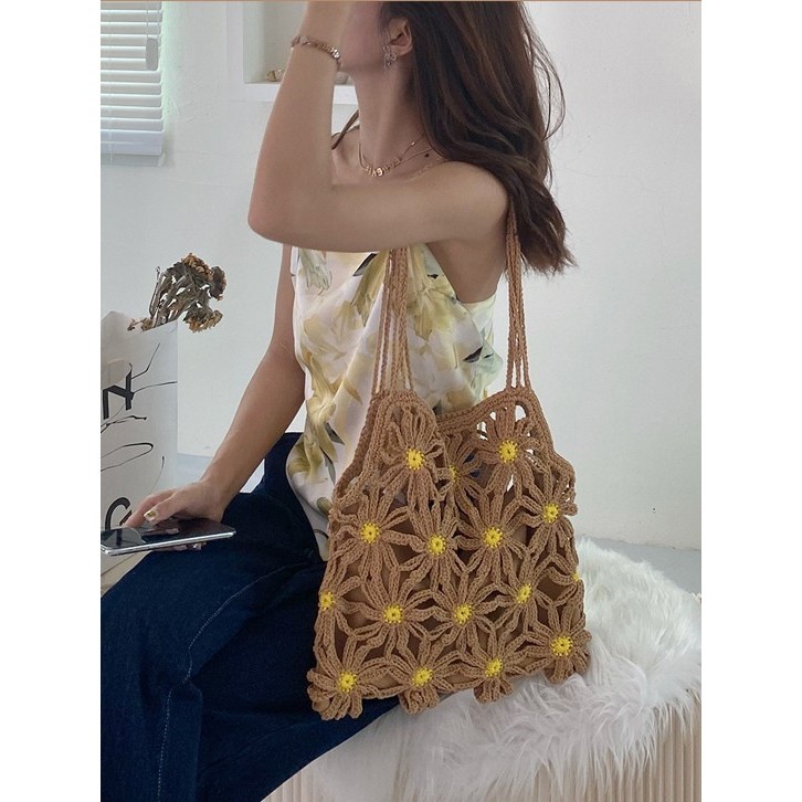 กระเป๋าสาน Ami  กระเป๋าถือแฟชั่น สำหรับผู้หญิง (A417)