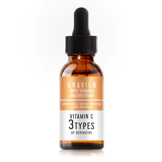 เซรั่มวิตามินซี กราวิช ทริปเปิ้ล ผิวกระจ่างใส ลดความหมองคล้ำ Gravich Triple Vitamin C Booster Serum 30 ml