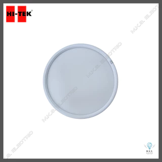 HI-TEK โคมดาวน์ไลท์ LED ติดลอย ขอบขาว กลม รุ่นECO 6W, 12W, 18W แสงขาว โคมไฟ ไฮ-เทค