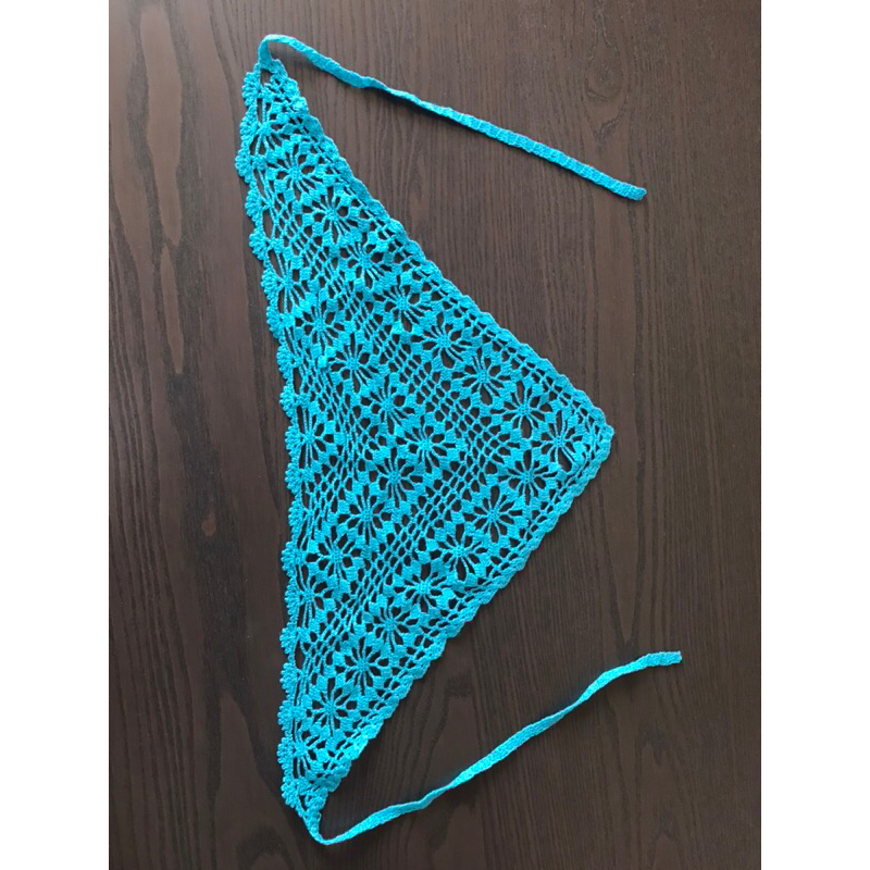 ผ้าคลุมผมโคร์เชรต์ถักมือ ยาว 18 นิ้ว ไม่รวมสาย Hair Cover 18 inches