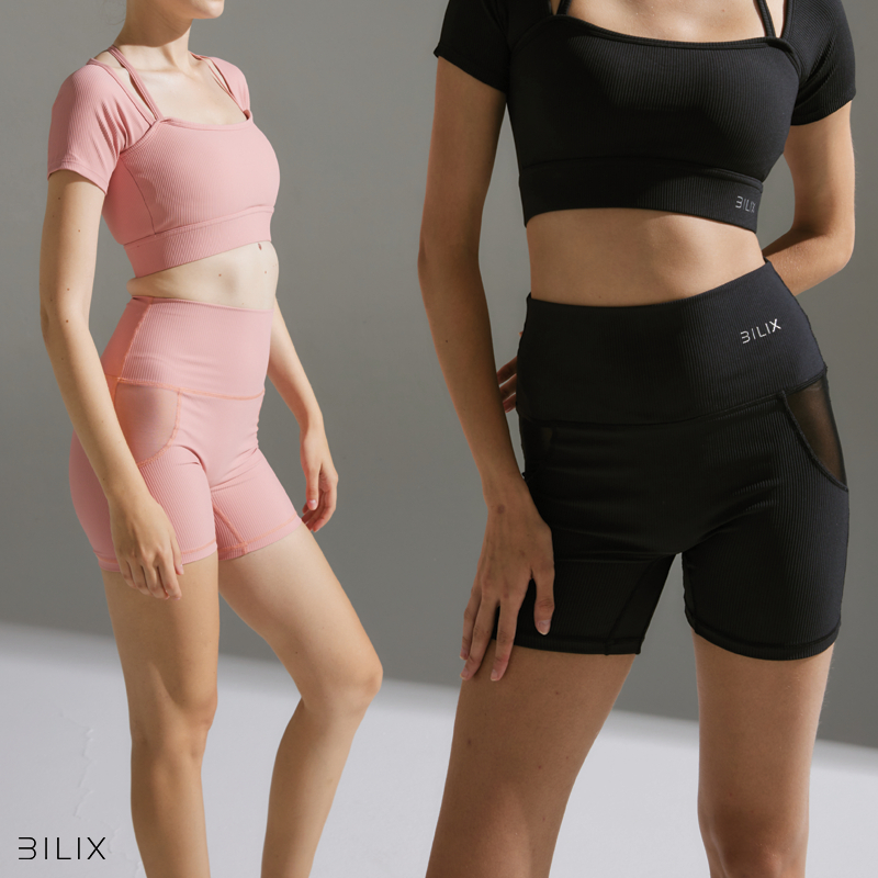 BILIX SOLAR SHORTS กางเกงขาสั้นออกกำลังกาย ผ้ายืดหยุ่น ทรงกระชับเข้ารูป