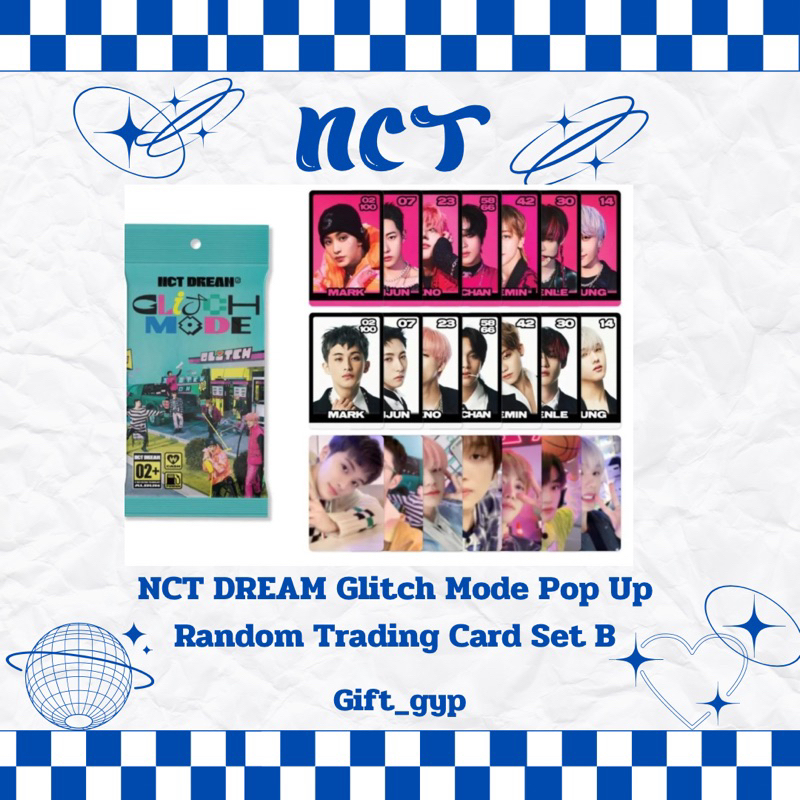 NCT DREAM Glitch Mode Pop Up Random Trading Card Set B