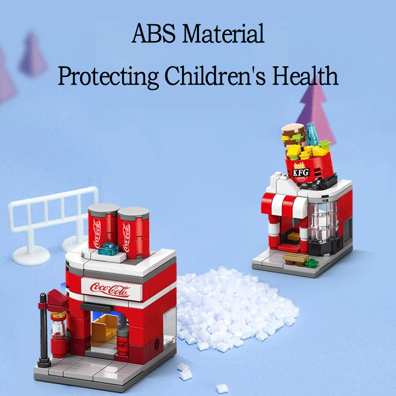 ของเล่น ตัวต่อนาโน City Street View Series ชุดตัวต่อ ร้านค้า ของเล่นบล็อกตัวต่อ ฉากถนนเมือง ขนาดเล็ก - รูปที่ 4