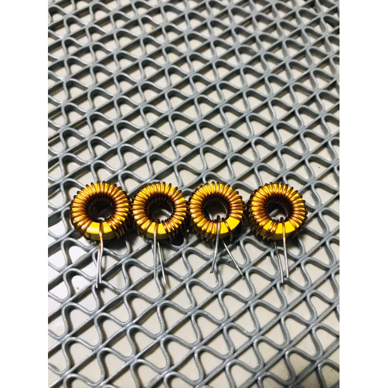 ลวดโมเสียงกลาง (สีเหลืองขาว) Toroid core Inductors 13mm ใช้กับ TB GEM AM100 MT21 1002T ราคา 4ชิ้น