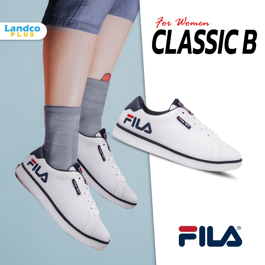 Fila ฟีล่า รองเท้าผ้าใบ รองเท้าแฟชั่น สำหรับผู้หญิง W FW Classic B FWST220701 WHNV(1790)