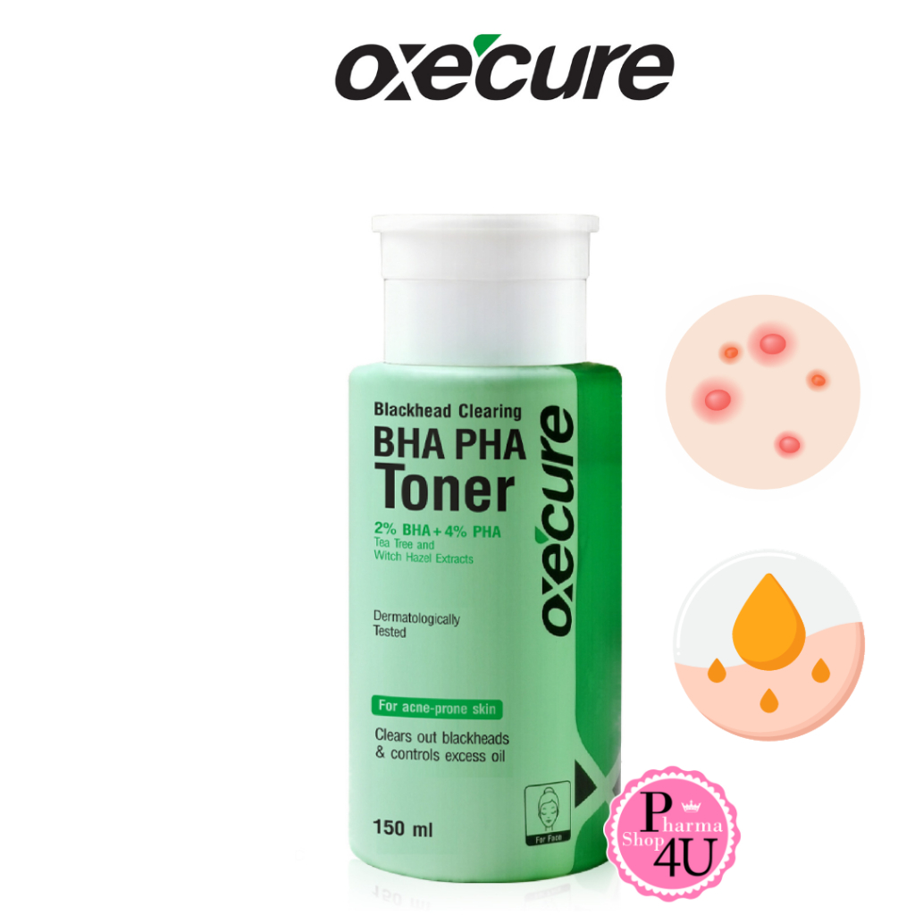 โทนเนอร์ Oxecure BHA PHA Toner 150 ml. โทเนอร์เช็ดหน้า ทำความสะอาดหมดจด [9163]