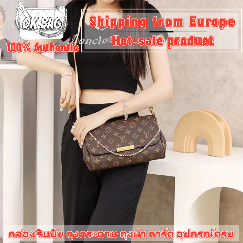 👜หลุยส์วิตตอง Louis Vuitton Favorite Shoulder bag สุภาพสตรี/กระเป๋าสะพายไหล่/กระเป๋าถือ