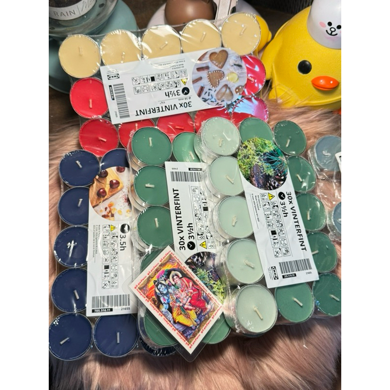 เทียนหอม IKEA ของแท้ ใช้ได้นาน 5วัน ถวายองค์เทพ