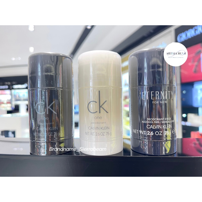 CALVIN KLEIN น้ำหอมโคโลญ ผลิตภัณฑ์ระงับกลิ่นกาย CK Eternity/CK Be/Ck One Stick 75 g.