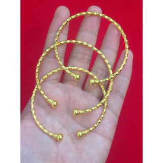 กำไล ข้อมือ หุ้มทอง 96.5% ลายเกลียวข้าวหลามตัด สินค้าคุณภาพ …
