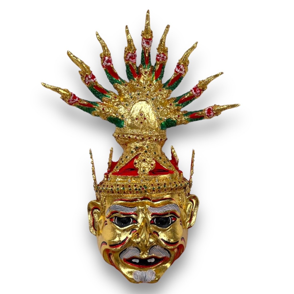 เศียรปู่ภุชงค์ เศียร ๙ เศียร กว้าง 8นิ้ว สูง 26นิ้ว