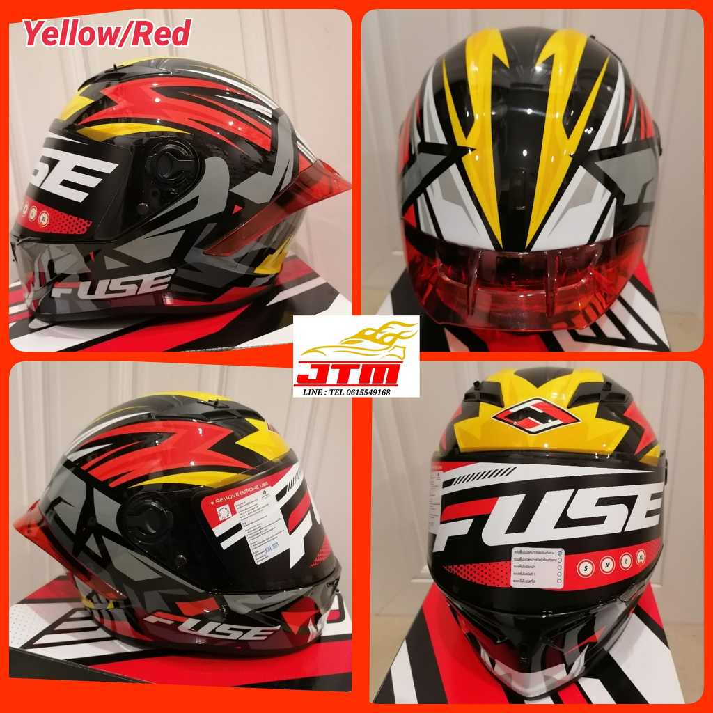 หมวกกันน็อค Fuse NRX ฟรีชิวดำ อีก 1 ชิ้น คุ้มสุดคุ้ม