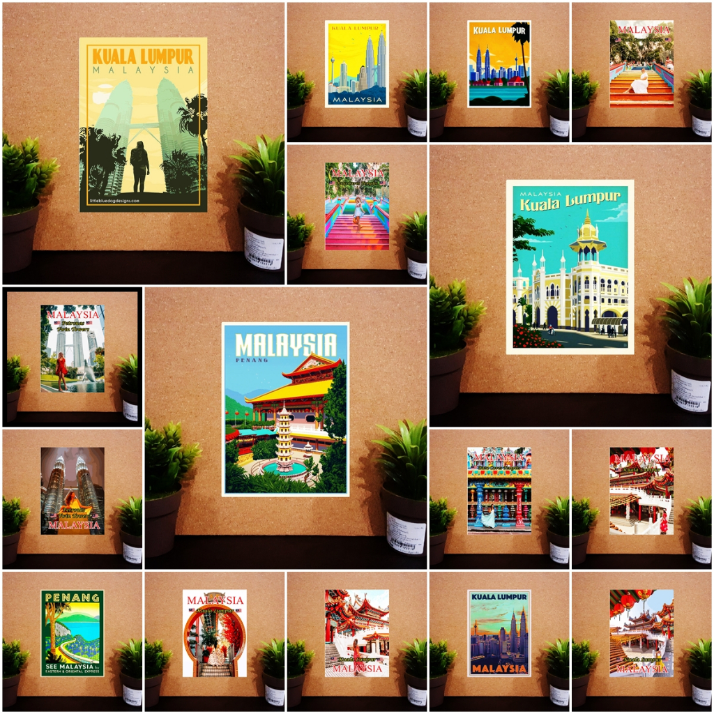 แม่เหล็กติดตู้เย็น ประเทศ มาเลเซีย 2×3 นิ้ว Fridge Magnet Malaysia Kuala Lumpur 2x3"