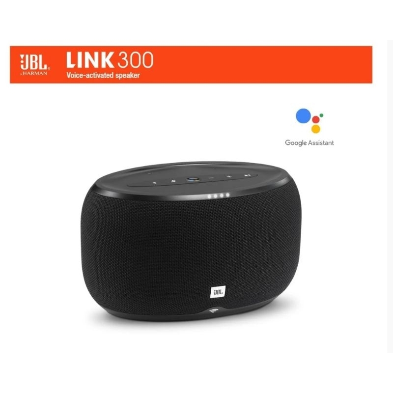 JBL ลำโพงไร้สาย รุ่น Link 300 Wireless Speaker with Google Voice Assistant ( Black) รับประกัน 1 ปี  