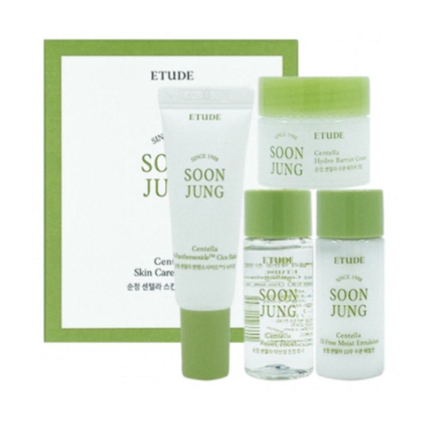 Etude Soon Jung Centella Skin Care Trial Kit (4 items)