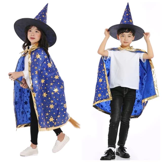 พร้อมส่ง ฮาโลวีนเสื้อคลุมเด็ก+หมวก
