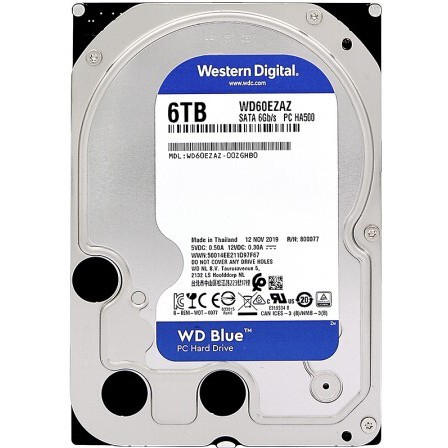 HDD WD BLUE 6 TB 3.5" 5400RPM SATA3 (WD60EZAX)