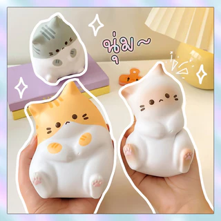 {พร้อมส่ง}สกุชชี่แมวน้อยน่ารัก ของเล่นบีบคลายเครียดนุ่มมือ ของเล่นแมว ของเล่นเด็ก