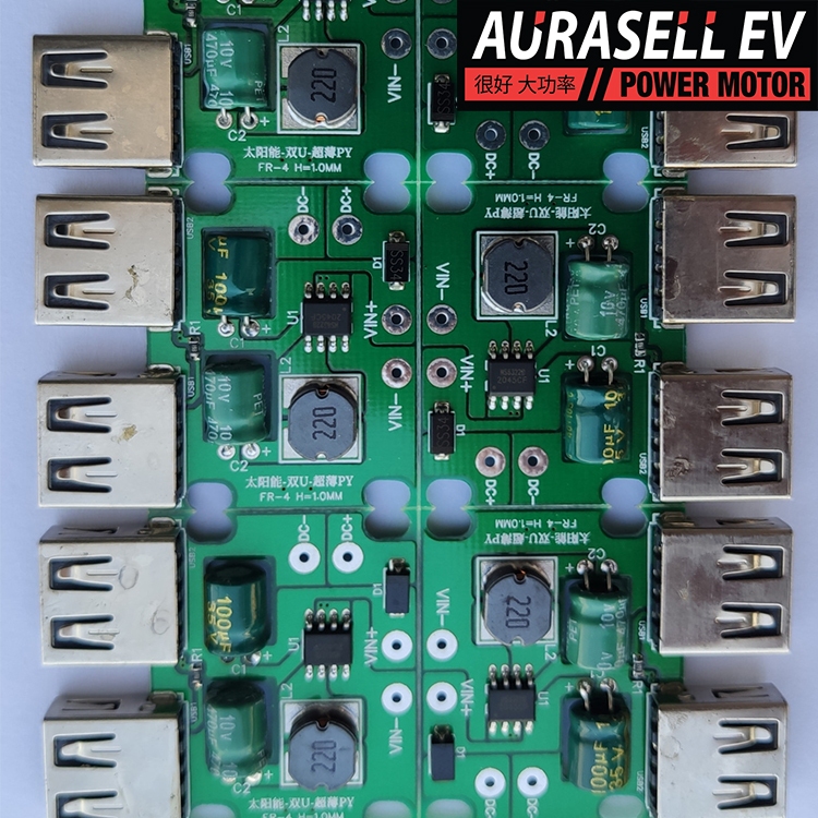 โซล่าเซล พลังงานแสงอาทิตย์ ตัวควบคุมแรงดันไฟฟ้า USB 5V 3A คู่ ที่ชาร์จ กระเป๋าพับได้ DIY ราคา ถูกที่สุด ดีลบีเคเค แกลเลอรีภาพที่ 4