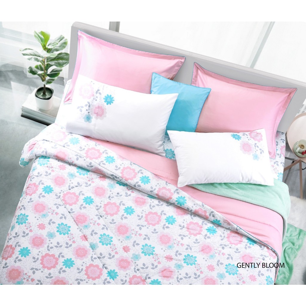 SANTAS ชุดเครื่องนอน ดีไซน์ GENTLY BLOOM  6 ชิ้น ทอ 350 เส้นด้าย