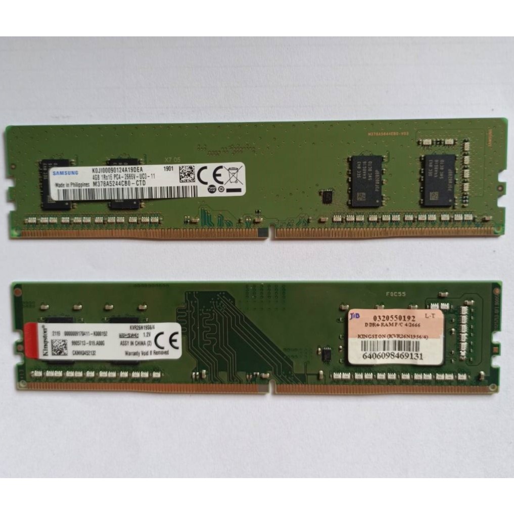 RAM PC DDR4 4GB 2400 2666 คละรุ่น เลือกได้