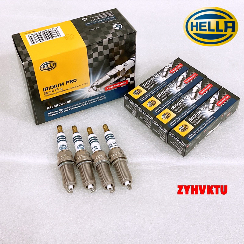 TKD หัวเทียน อิริเดียม Hella IMJ8RC4-10P เครื่องเบนซิน Toyota VIGO Fortuner INNOVA Jazz Hybrid - รูปที่ 2