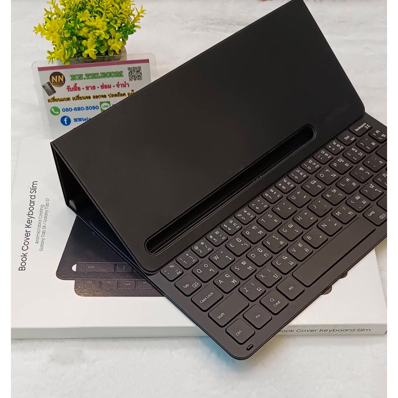 Samsung Galaxy Tab S8/S7 Book Cover Keyboard Slim มือ2