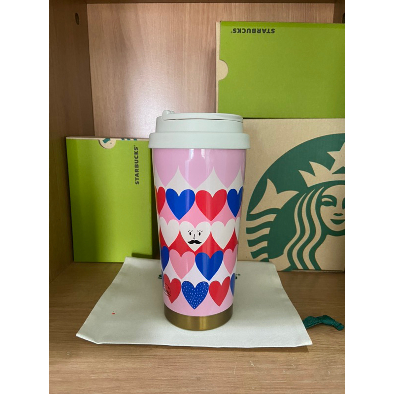 Starbucks แก้ว Elma Paris Hearts 16oz. ของแท้