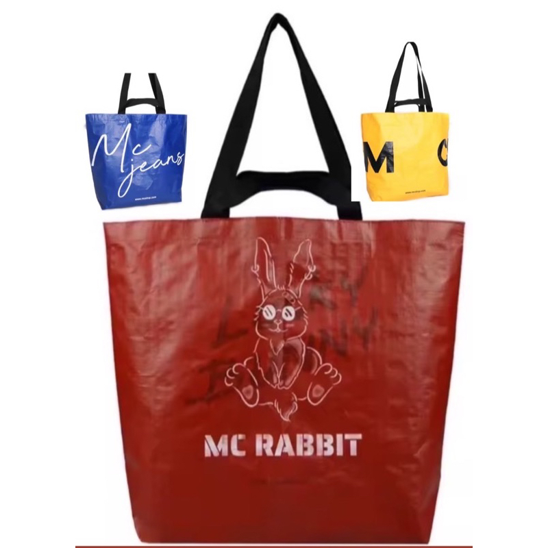 Mc Jeans ถุงช้อปปิ้ง มีหลายสี ขนาดใหญ่ น้ำหนักเบา พกพาสะดวก ราคาป้าย 259 บาท