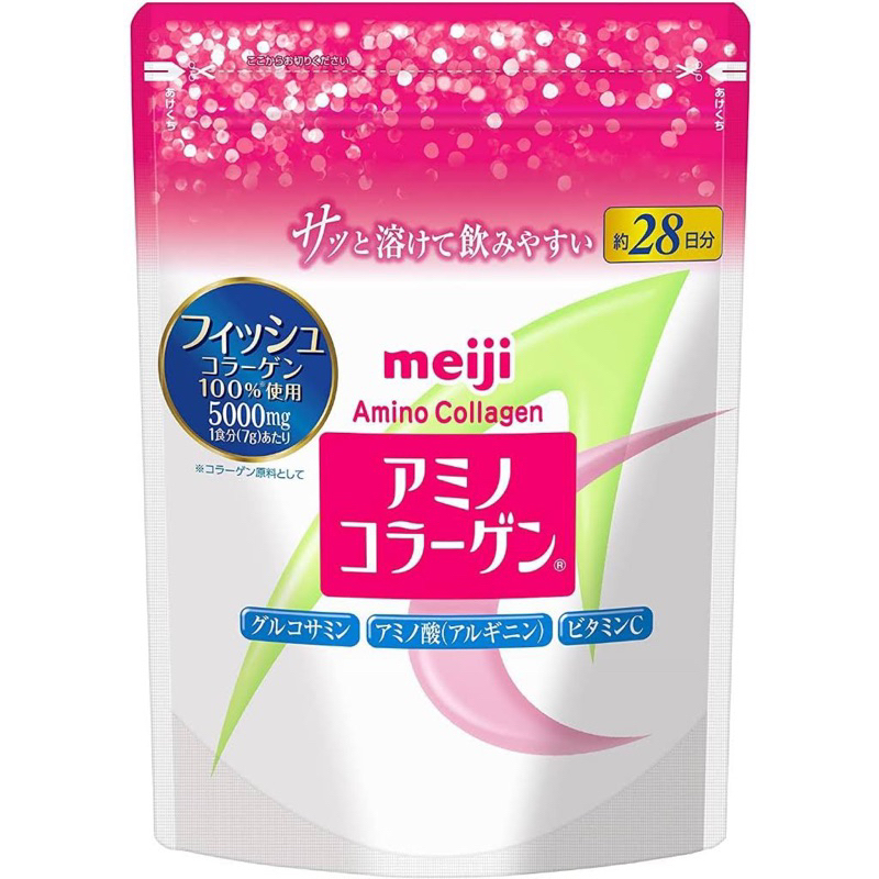 Meiji Amino 🌼พร้อมส่ง🌼แท้  💯% คอลลาเจน Meiji Amino Collagen 28 วัน