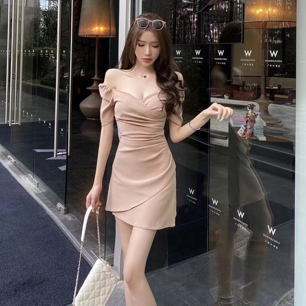 ψ เดลิเวอรี่ในประเทศไทย ψ เดรสเจ้าหญิง,ชุดเดรสทำงานผู้หญิง กระโปรงยาวเกาหลี กระโปรงทรงเอ เดรสอัดพลีท เดรสน่ารัก