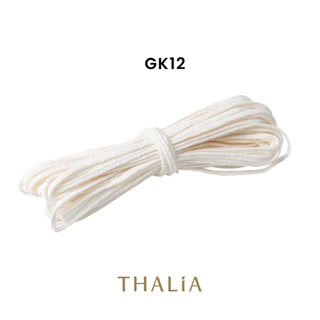 ไส้เทียนฝ้ายขาวแบบไม่เคลือบ Cotton Wick รุ่นGK,O (10 เมตร)