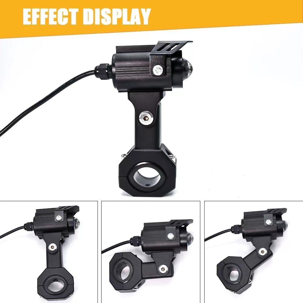 ขาจับไฟสปอร์ตไลท์ LED รุ่นใหม่ ขนาด 22-28mm ปรับองศาได้ หนาพิเศษ อลูมิเนียม ขายึดสปอร์ตไลท์ ขาจับ 1 ชิ้น(0161)