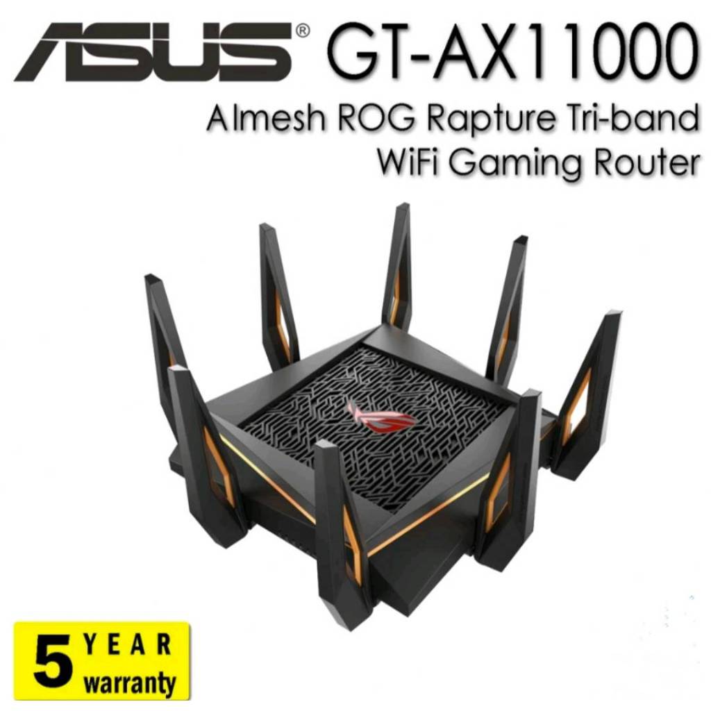 ASUS GT-AX11000 AImesh ROG Rapture Tri-band WiFi AX11000 Gaming Router/ivoryitshop