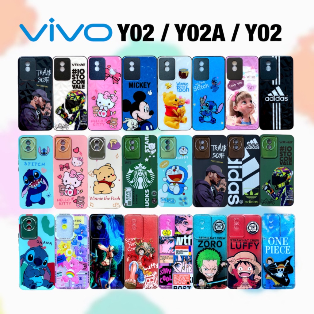 เคส vivo Y02T Y02A Y02 เคสวีโว่ case TPU เคส การ์ตูน วีโว่ กันกระแทก เคส