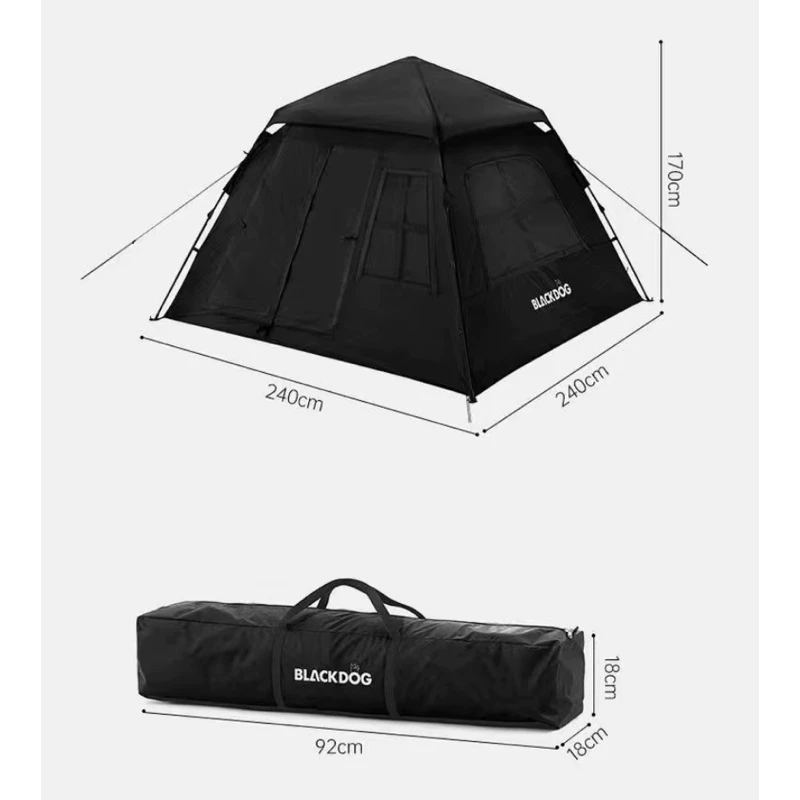 เต็นท์กางอัตโนมัติ Blackdog พักได้ 3-4 คน thumbnail 4