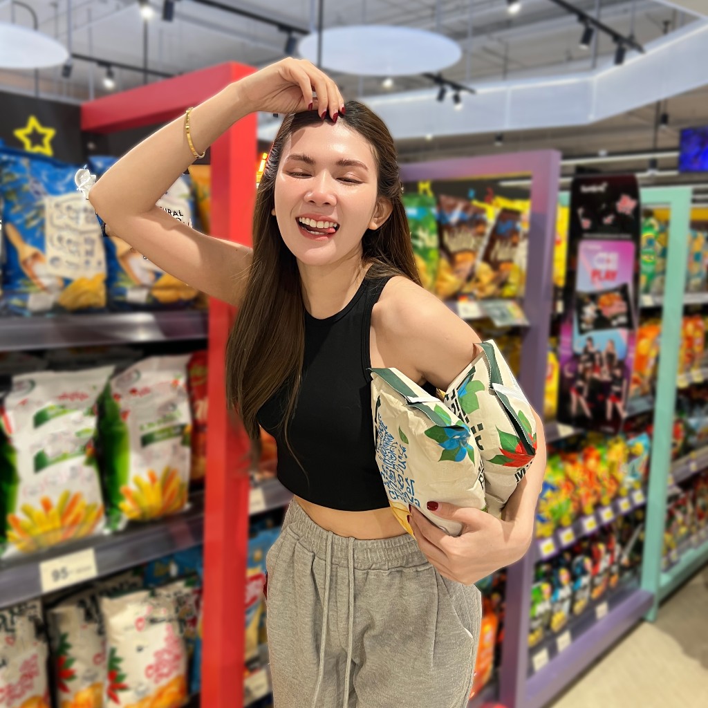 SpinnyHouse  ครอปกล้าม ผ้าเรย่อน ทรงรัดรูป ยืดหยุ่นมาก   ใส่แล้วพรางหุ่นสุด นางแบบใส่งานจริงค่า รุ่น กล้ามโบตั๋น ราคา ถูกที่สุด ดีลบีเคเค แกลเลอรีภาพที่ 9