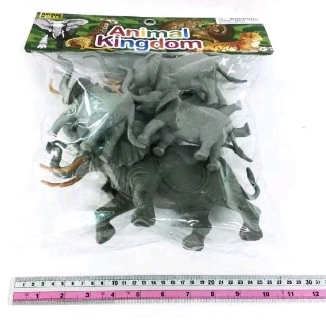 ครอบครัว ช้าง โมเดล ถุง ช้างคละไซด7ตัว เสริมพัฒนาการ