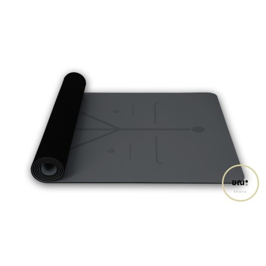เสื่อโยคะ ขณะ สีเทา ​Space Grey Yoga Mat KHANA (183x68cm 5mm)