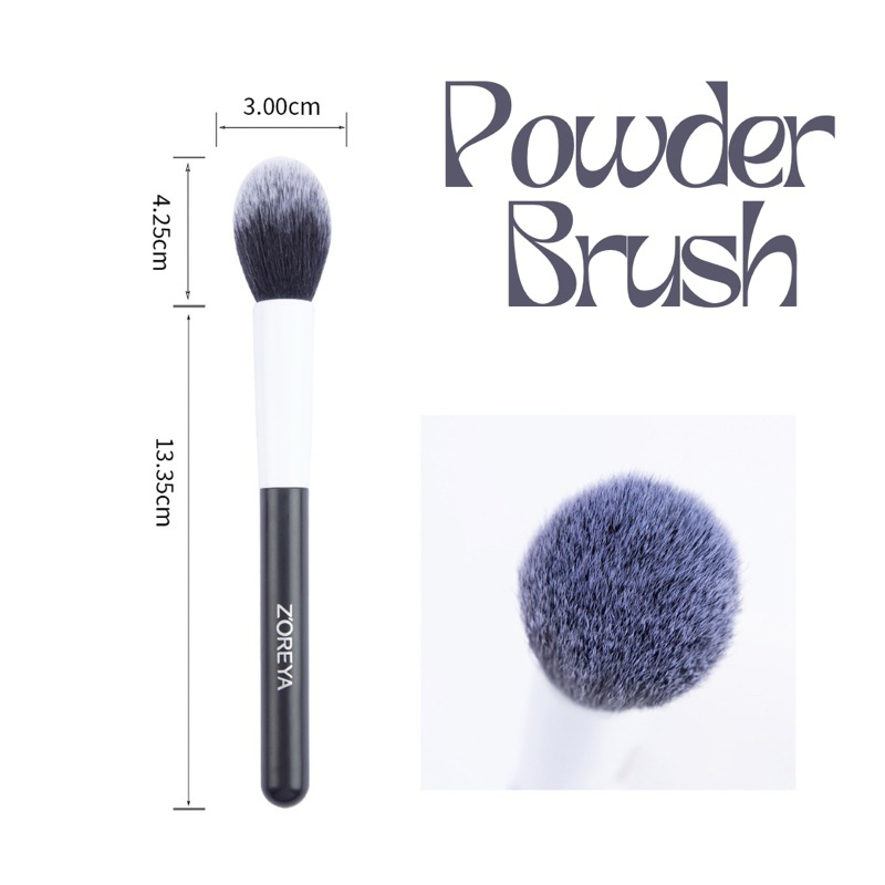 (2076)(พร้อมส่ง) แปรงปัดแป้ง บลัชออน ขนสังเคราะห์ ขนดีมากแน่นสปริงตัวไม่หลุดง่าย