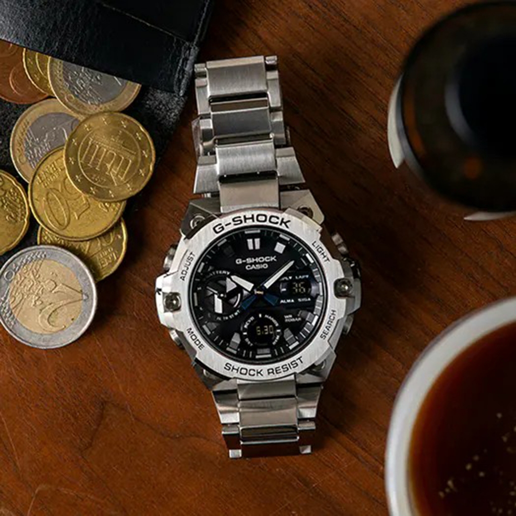 นาฬิกาข้อมือผู้ชายมีสไตล์ รุ่น GST-B400AD-1A4（มีการรับประกัน）