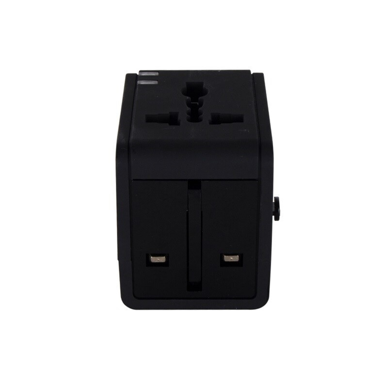 LUZINO ปลั๊กแปลง 6A 250V USB 2.1A LUZINO รุ่น UTA-148 สีดำและขาว