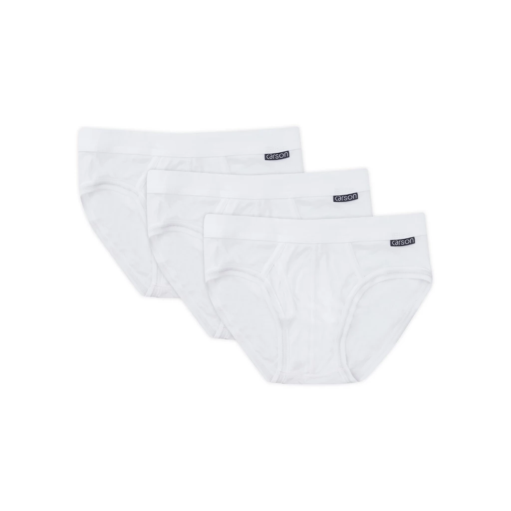 กางเกงในชาย Carson Men รุ่นผ้า Cotton USA นุ่มสบาย แพ็ค 3 ตัว Z(M013BBC-W)